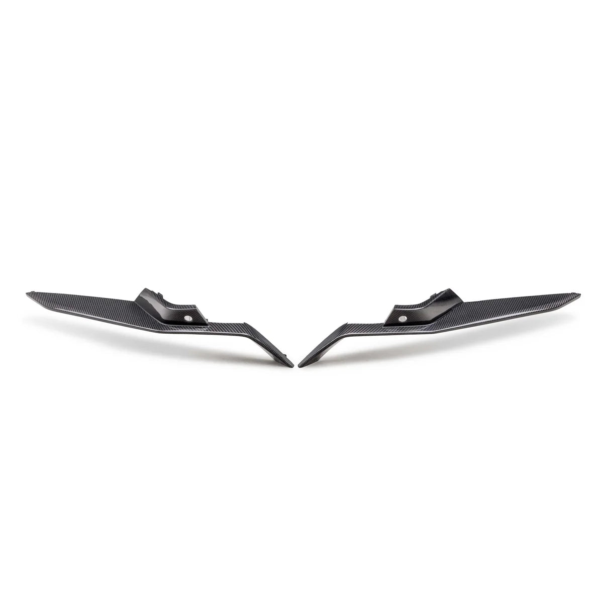 2022–2027 Corvette C8 Z06 / E-Ray / Grand Sport Dry Gloss Carbon Fiber Front Lower Grille Pair