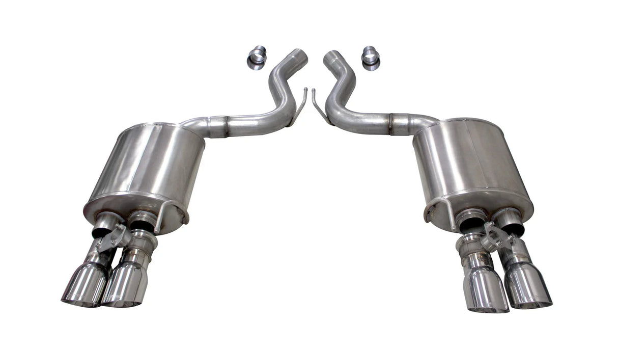 Escape deportivo trasero de eje para Ford Mustang GT 5.0L 2018–2023 – 3.0” doble con puntas de 4.0”