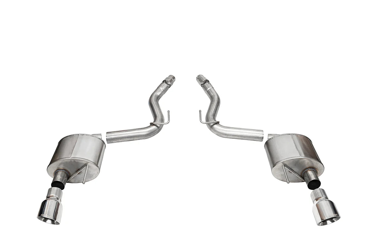 Corsa 24+ Ford Mustang GT Axle-Back 3.0in Single Rear Exit w/4.5in Tips