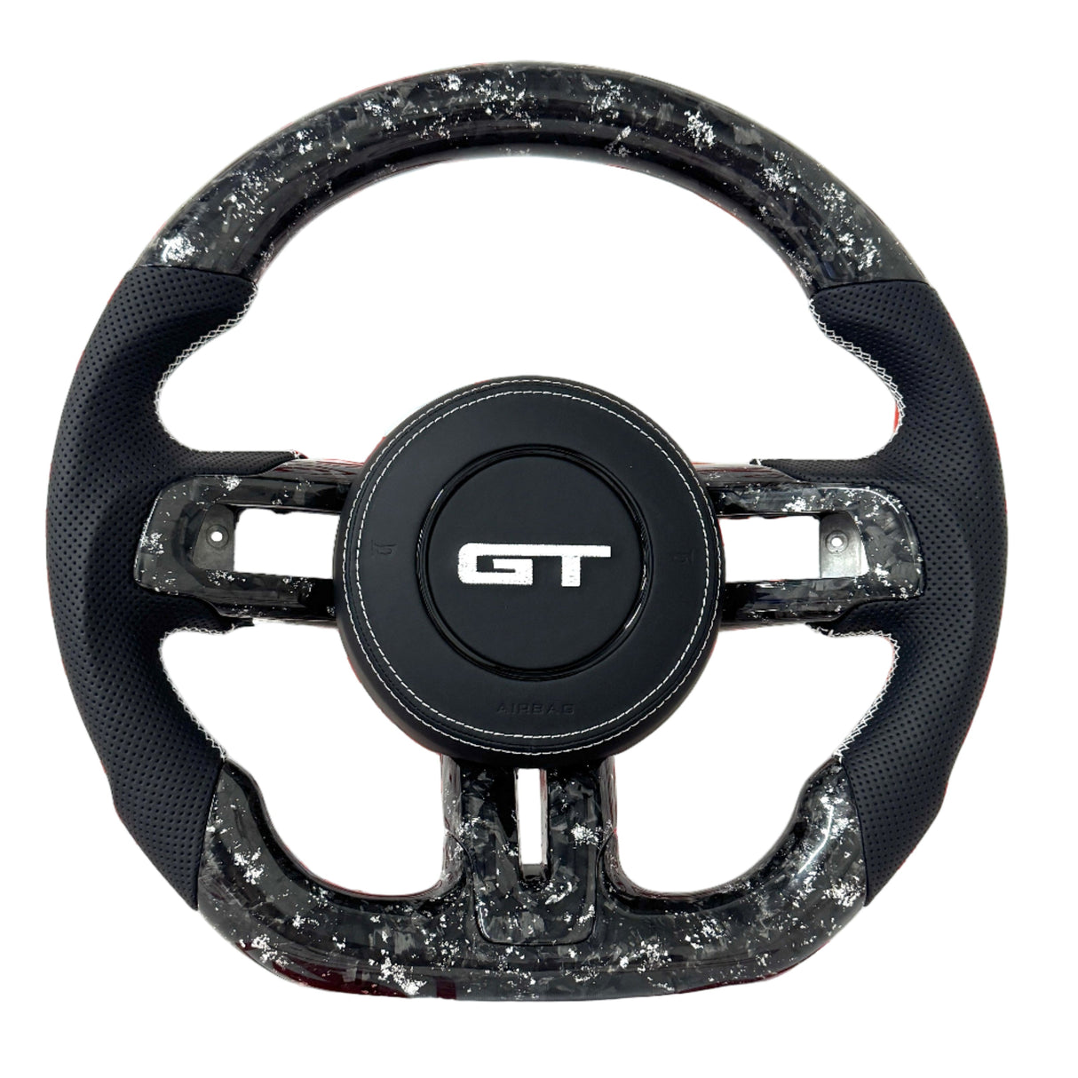 Volante de fibra de carbono para Ford Mustang 2015-2023 - Personalizable