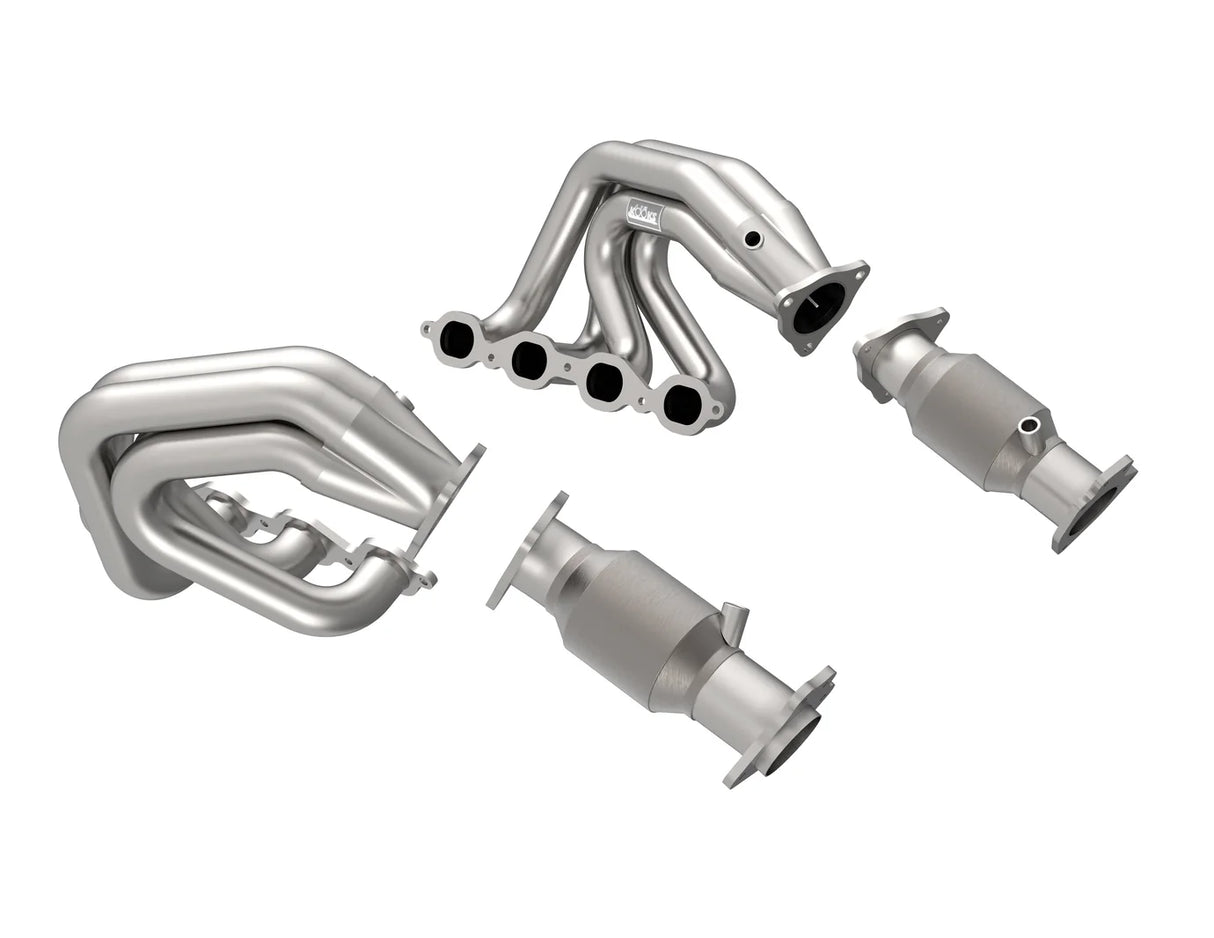 Kooks Colectores de tubo largo de 2" con kit de conexión catalítica de alto flujo H.O. GREEN para Chevrolet Corvette C8 Stingray 6.2L 2020–2025 – Acero inoxidable 304