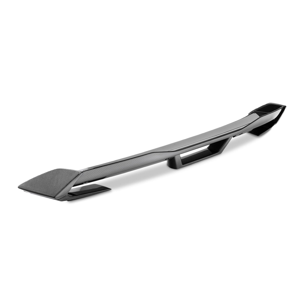 Alerón trasero de carbono brillante de 2 piezas para Ford Mustang S650 Dark Horse 2024+