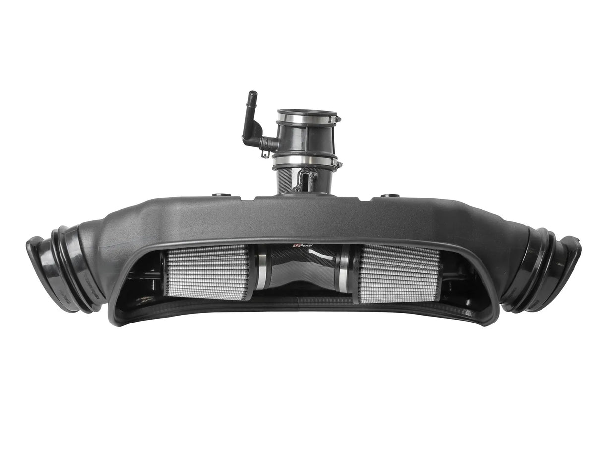 Sistema de admisión de aire frío de fibra de carbono aFe Power Track Series con filtros Pro DRY S – Chevrolet C8 Corvette 2020–2026