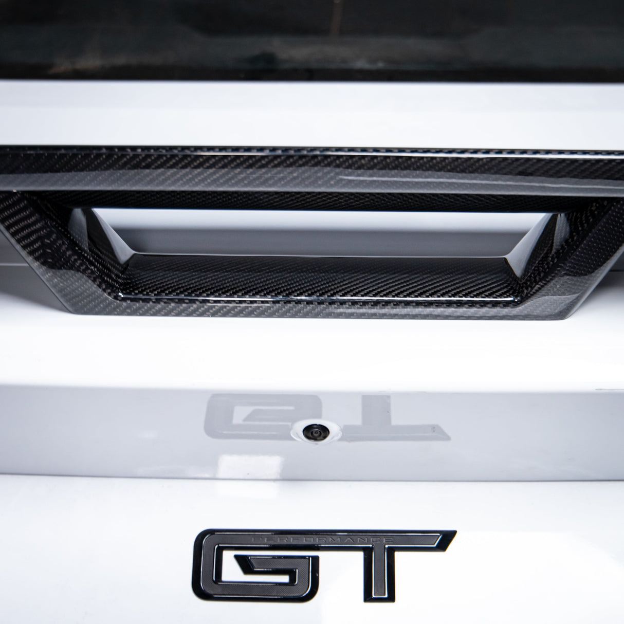 Alerón trasero de carbono brillante de 2 piezas para Ford Mustang S650 Dark Horse 2024+