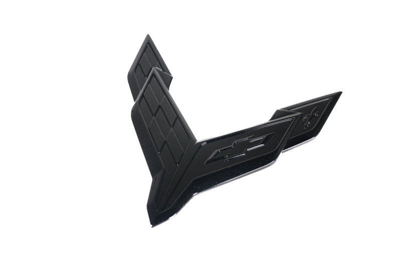 Corvette C8 Z06 Dark Stealth Crossed Flags Emblem Kit – OEM GM