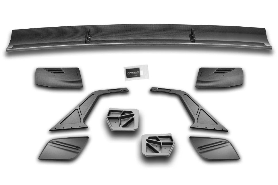 Verus Engineering WCW Swan Neck Carbon Fiber Rear Wing Kit - C8 Stingray & Z06
