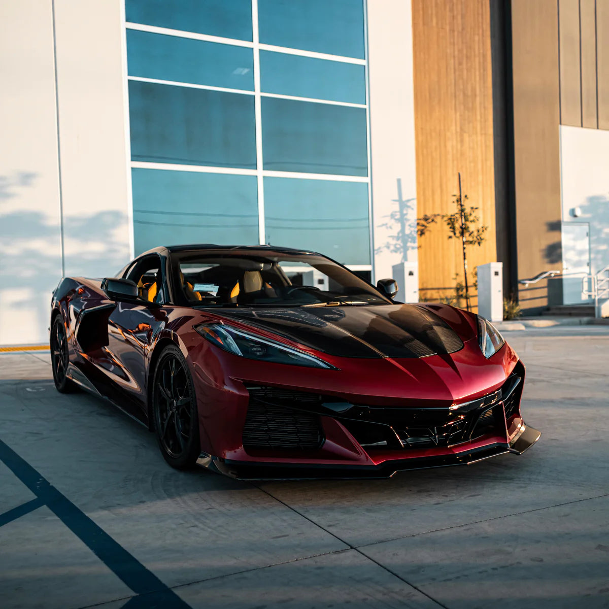 2020–2026 Corvette C8 Stingray to Z06 Track Package 15-Piece Full Front Bumper Conversion Kit