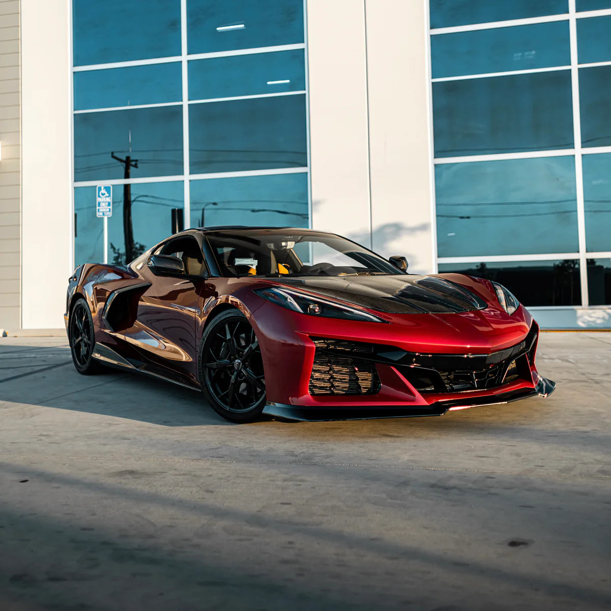 2020–2026 Corvette C8 Stingray to Z06 Track Package 15-Piece Full Front Bumper Conversion Kit