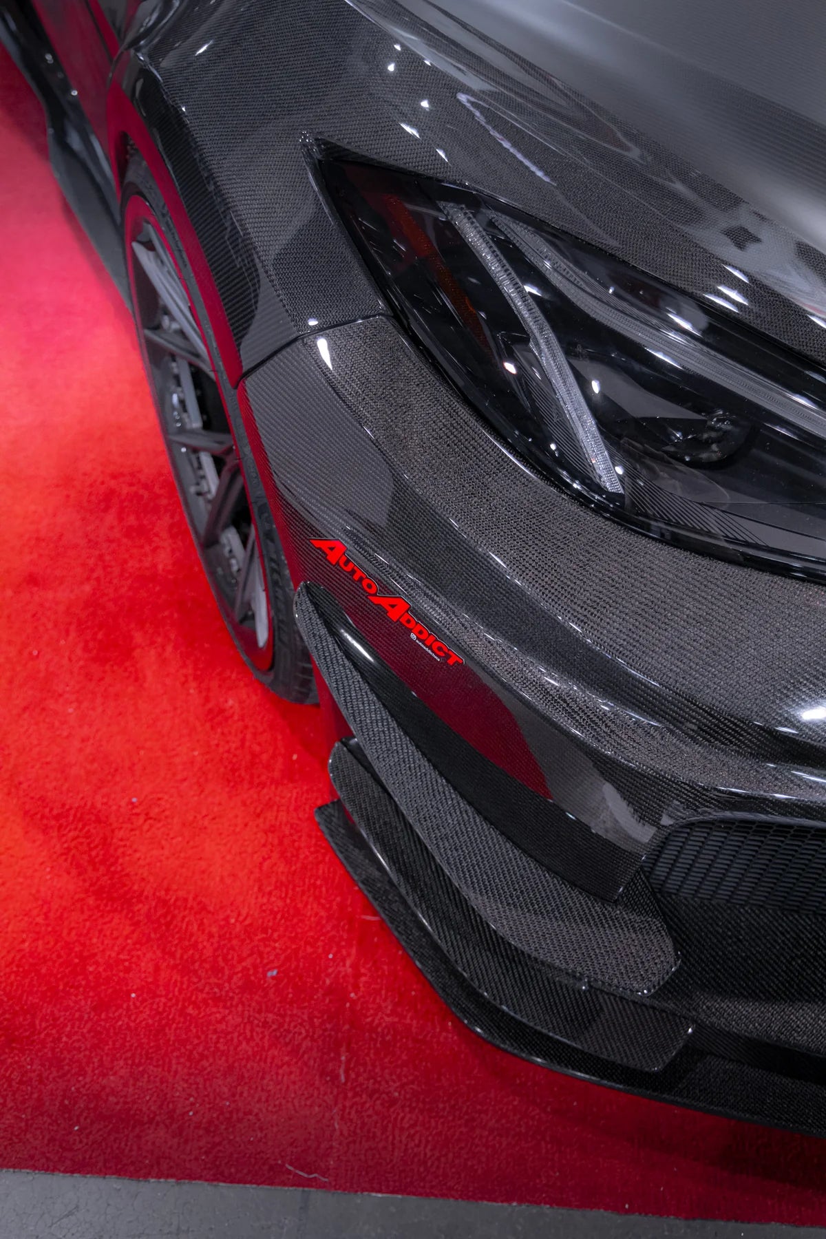 Paquete Deluxe de Vía Ancha para Corvette C8 2020-2024 – Kit Completo de Fibra de Carbono (de Parachoques a Parachoques)