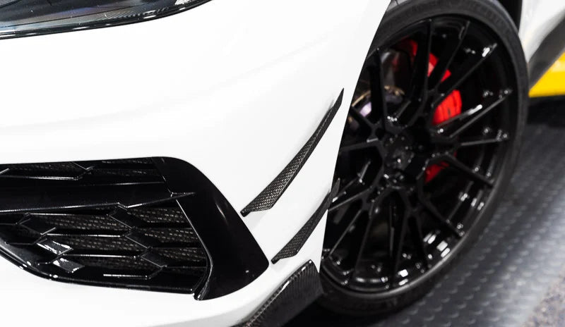 C8 Corvette Carbon Fiber Front Canards – 4PC