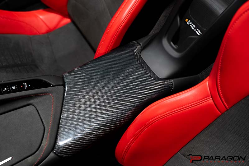 Center Console Lid Carbon Fiber Overlay - Corvette C8
