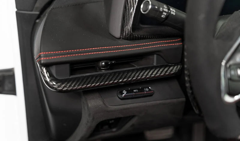 2020-2025 C8 Corvette Carbon Fiber Dash Interior Trim - 3 Piece Kit