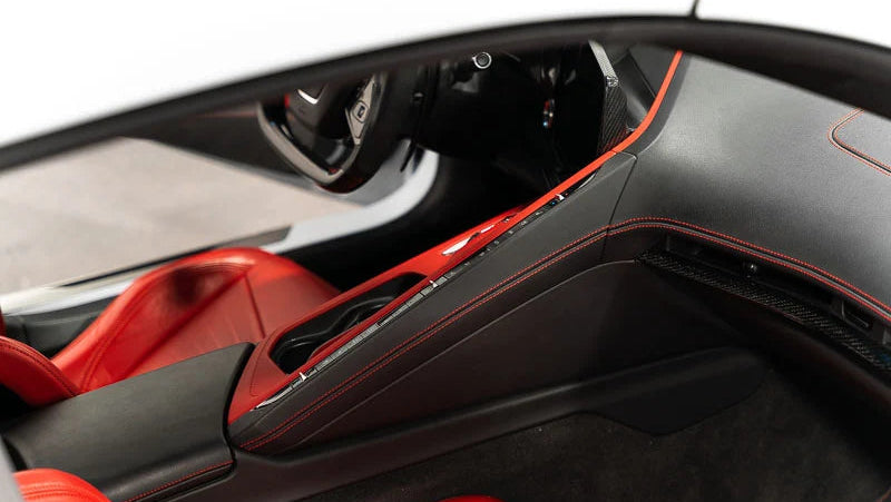 C8 Corvette Carbon Fiber Upper Right Center Console Trim (2020–2025)