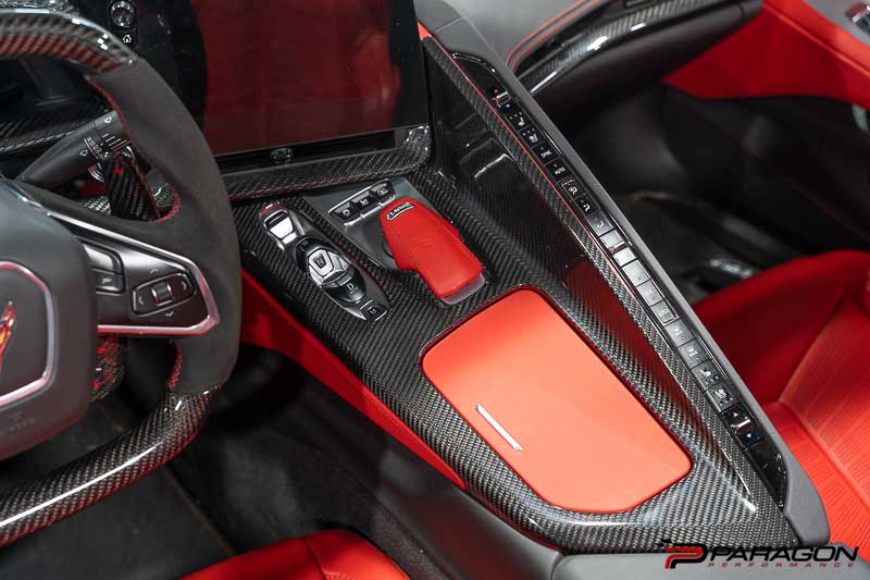 Corvette C8 Carbon Fiber Center Console Overlay