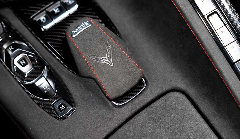 C8 Corvette Carbon Fiber Mode Selector Trim Overlay
