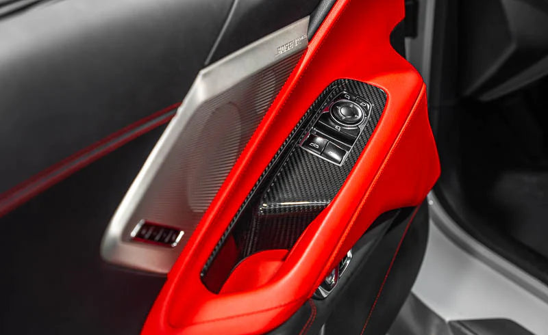 C8 Corvette Carbon Fiber Window Switch Covers – Coupe