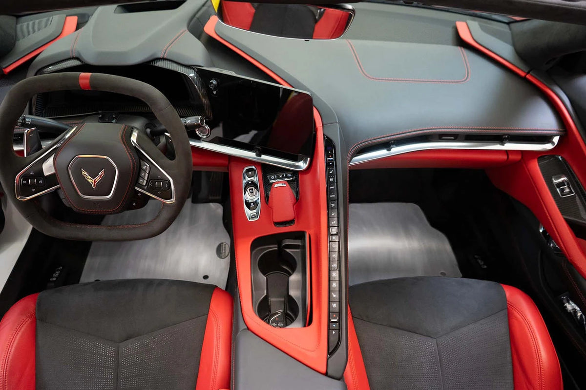 Corvette C8 Aluminum Floor Mats / Track Mats (2020+)