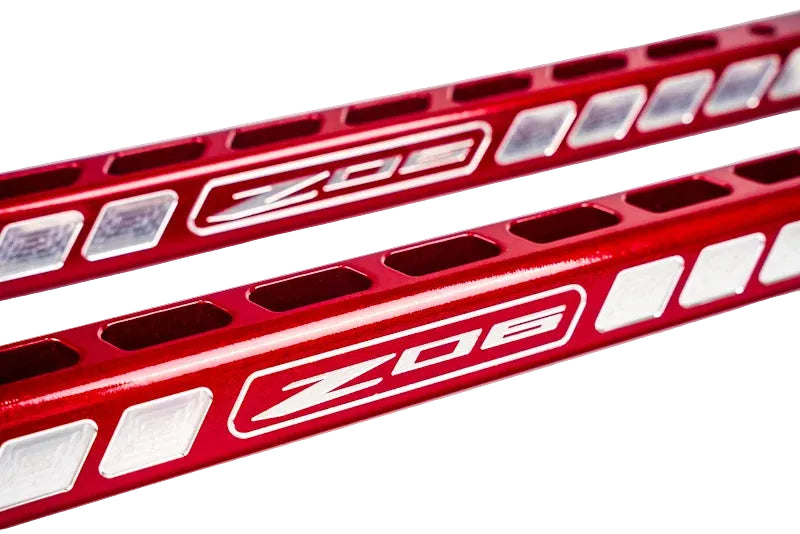C8 Corvette Billet Strut Tower Support Bars – Red