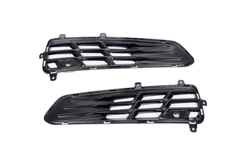 C8 Corvette Widebody Rear Bumper Exhaust Grilles – Carbon Flash GM OEM
