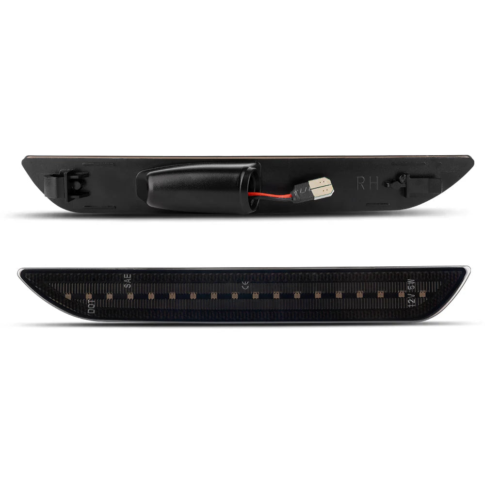2015-2023 Mustang S550 RGB Smoked LED Side Marker