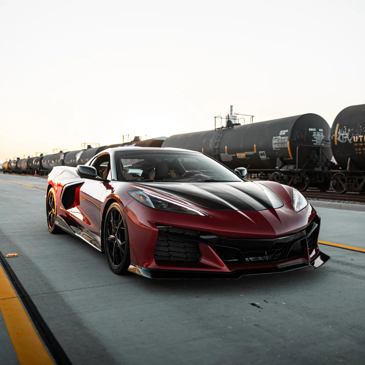 2020–2026 Corvette C8 Stingray to Z06 Track Package 15-Piece Full Front Bumper Conversion Kit