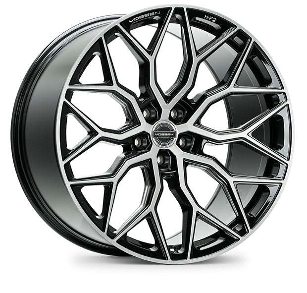 Vossen HF-2 Hybrid Forged Wheels for Corvette C8 – 20x9 Front & 21x12 Rear Gloss Black