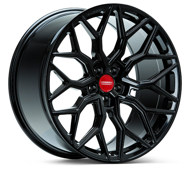 Vossen HF-2 Hybrid Forged Wheels for Corvette C8 – 20x9 Front & 21x12 Rear Gloss Black