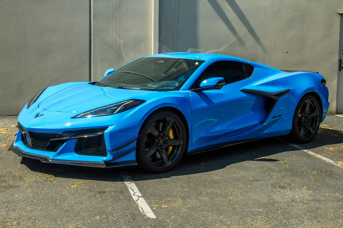 Carbon Fiber Front Bumper Canards for C8 Z06