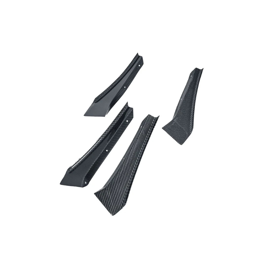 Carbon Fiber Front Bumper Canards for C8 Z06