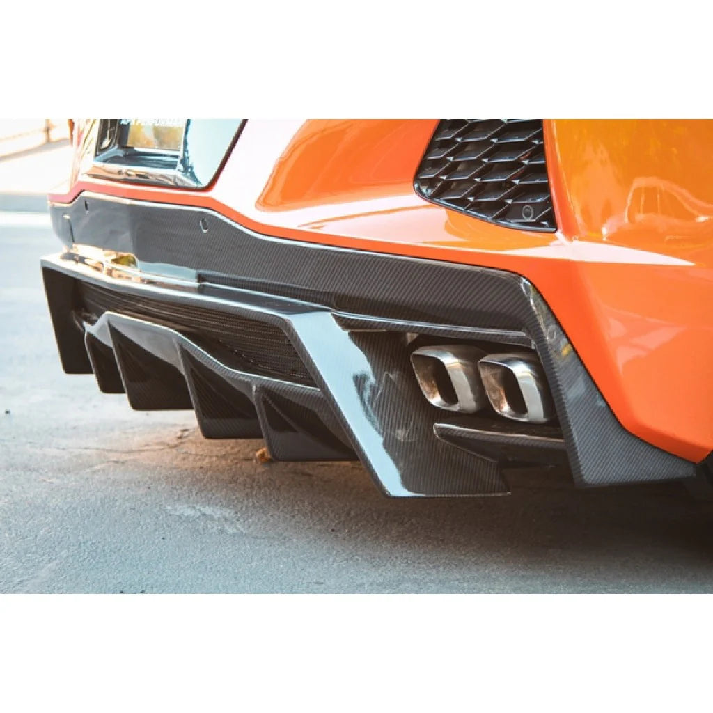 Difusor trasero de fibra de carbono APR para C8 Corvette