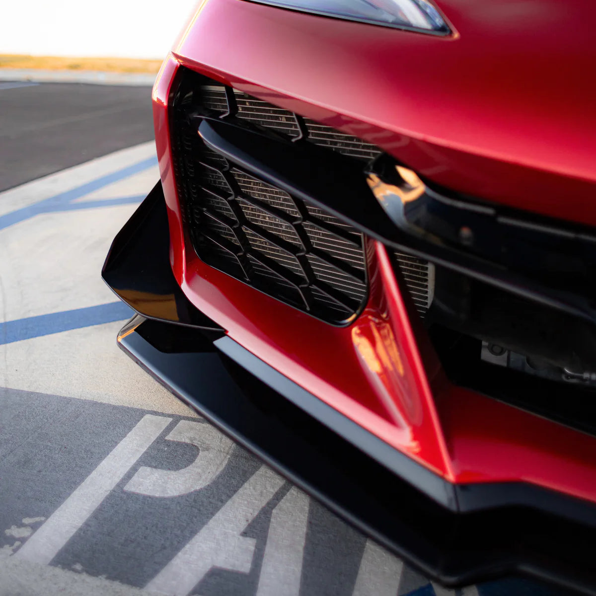 2020–2026 Corvette C8 Stingray to Z06 Track Package 15-Piece Full Front Bumper Conversion Kit