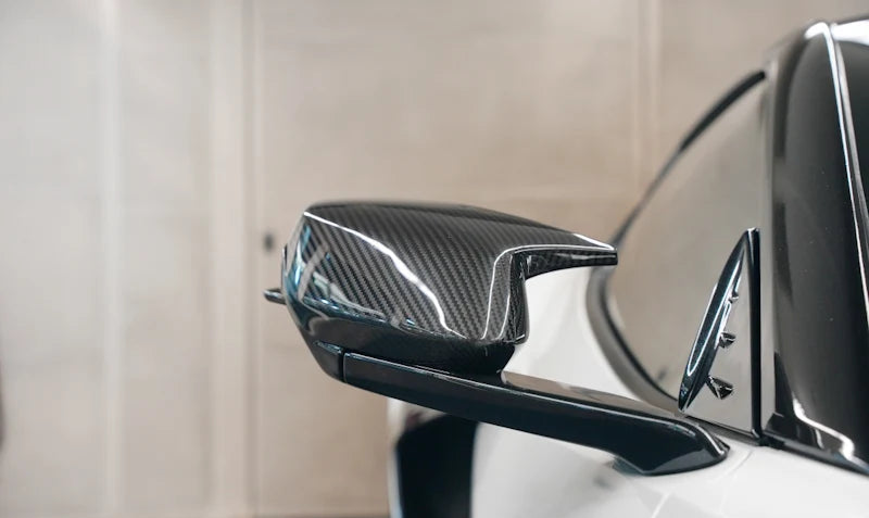 Corvette C8 M-Style Carbon Fiber Mirror Cap Overlays
