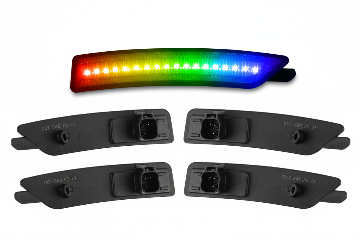 Luces de posición laterales LED RGB Ford Mustang S650 2024+