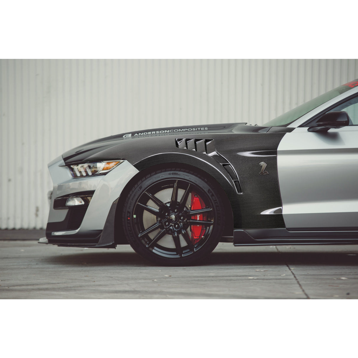 Guardabarros de fibra de carbono para pista Ford Mustang Shelby GT500 tipo TPF 2020-2023