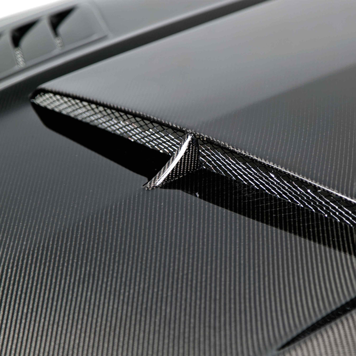 Capó de fibra de carbono de doble cara de entrada de aire para Ford Mustang 2015-2017
