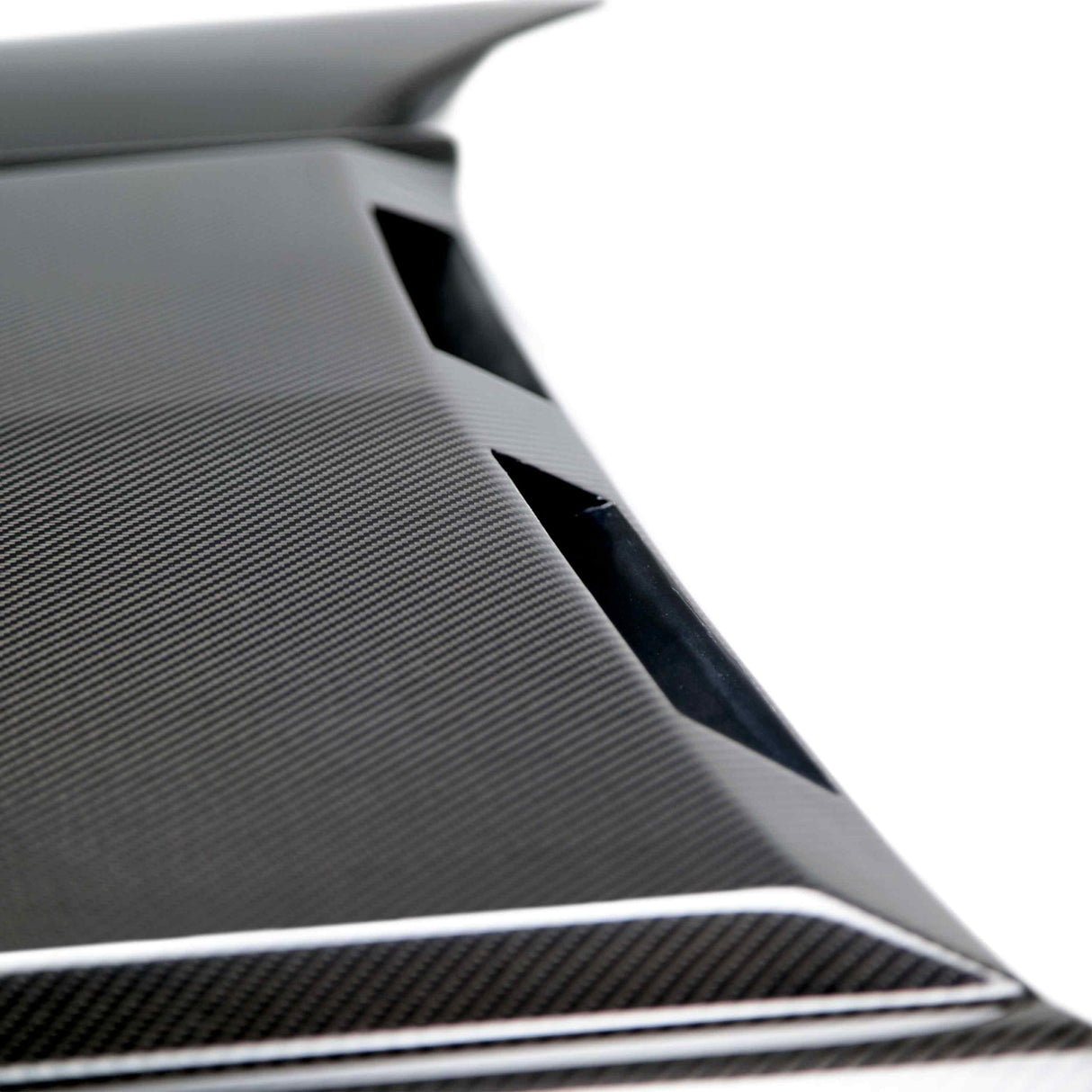 Capó de fibra de carbono de doble cara de entrada de aire para Ford Mustang 2015-2017