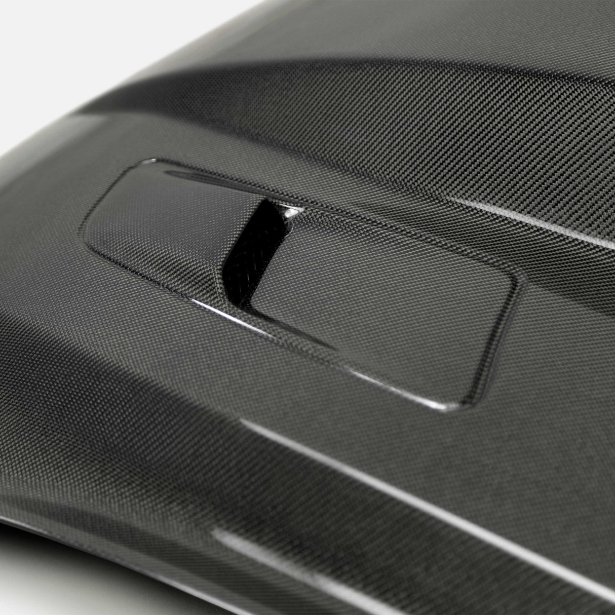 2015–2017 Ford Mustang Type-CJ Double-Sided Carbon Fiber 3" Cowl Hood