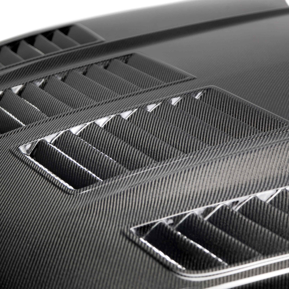 2015–2017 Ford Mustang Type-TW Double-Sided Carbon Fiber Hood