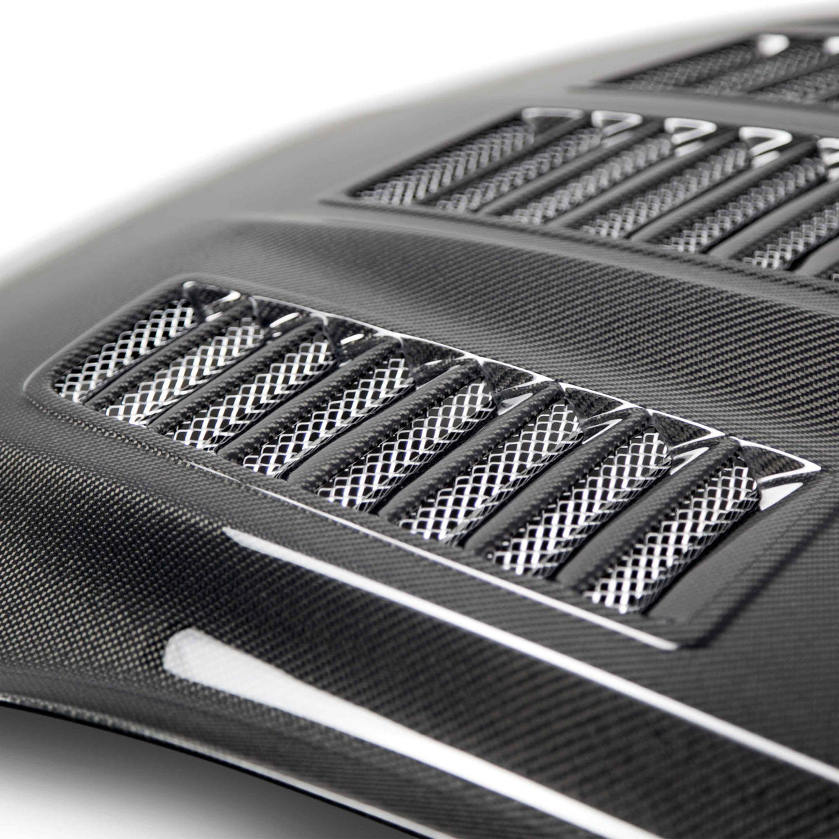 2015–2017 Ford Mustang Type-TW Double-Sided Carbon Fiber Hood