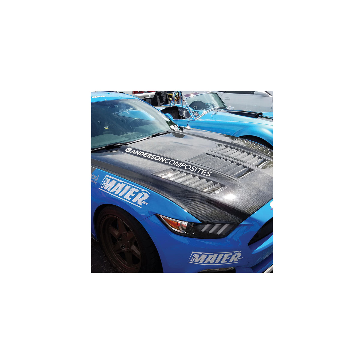 2015–2017 Ford Mustang Type-TW Double-Sided Carbon Fiber Hood