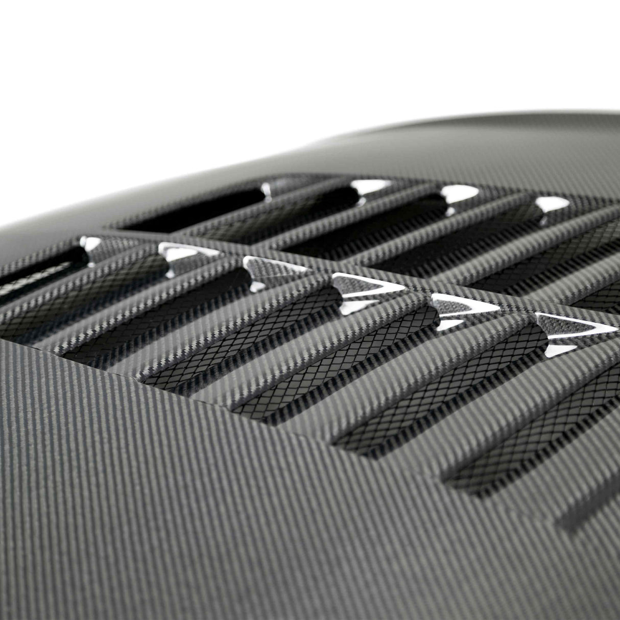 Capó de fibra de carbono de doble cara tipo GT5 para Ford Mustang GT / EcoBoost 2018–2023