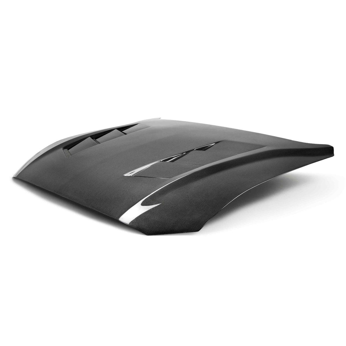 Capó de fibra de carbono de doble cara con extractor de calor Type-SA para Ford Mustang 2018–2023
