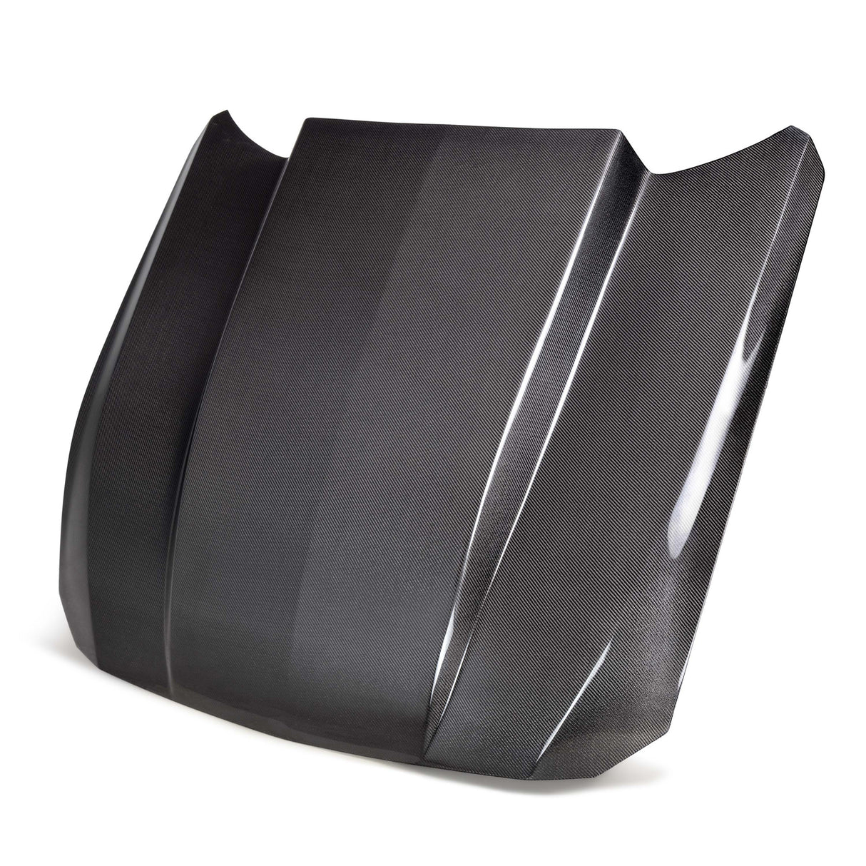Capó tipo "cowl" de fibra de carbono de doble cara para el Ford Mustang 2024-2025