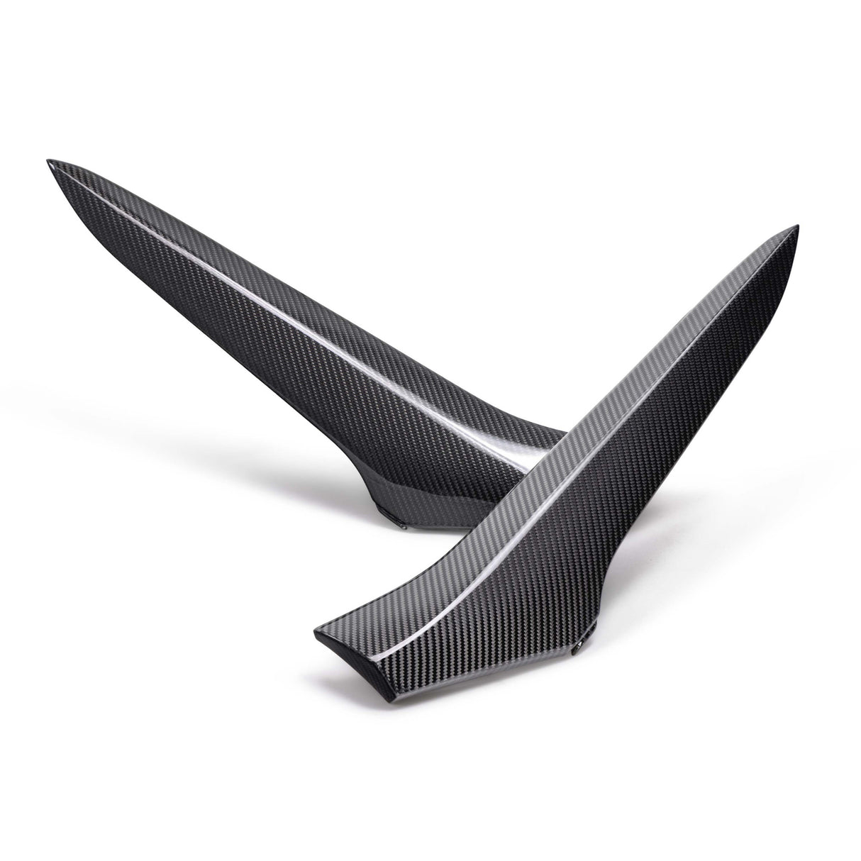 Molduras de fibra de carbono para tomas de aire laterales de Chevrolet Corvette C8 Z06 2023–2024 (par)
