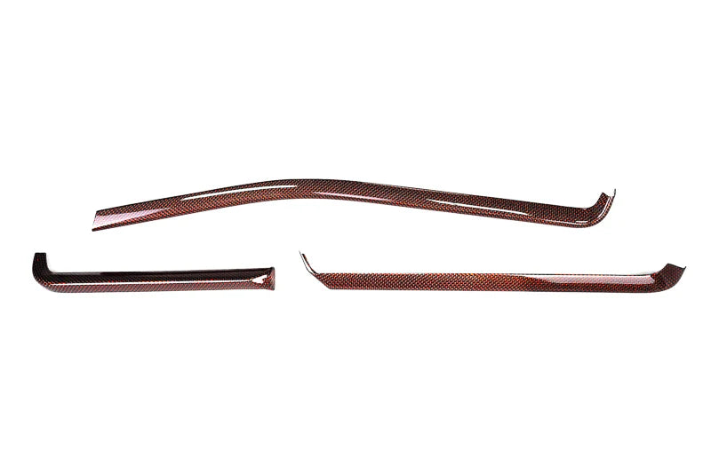 C8 Corvette Carbon Fiber Interior Trim - 3 Piece Kit - Red, Black, Forged
