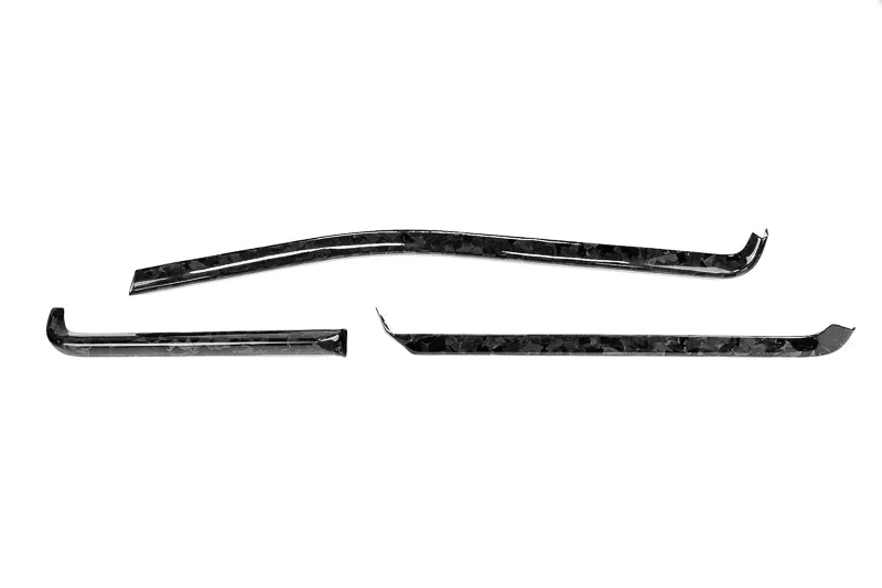 C8 Corvette Carbon Fiber Interior Trim - 3 Piece Kit - Red, Black, Forged