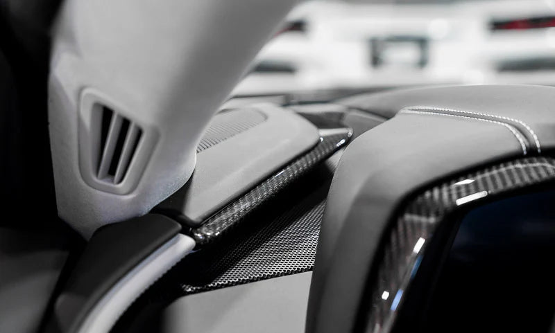 2020–2025 Chevrolet Corvette C8 Carbon Fiber 3PC Upper Dashboard Trim