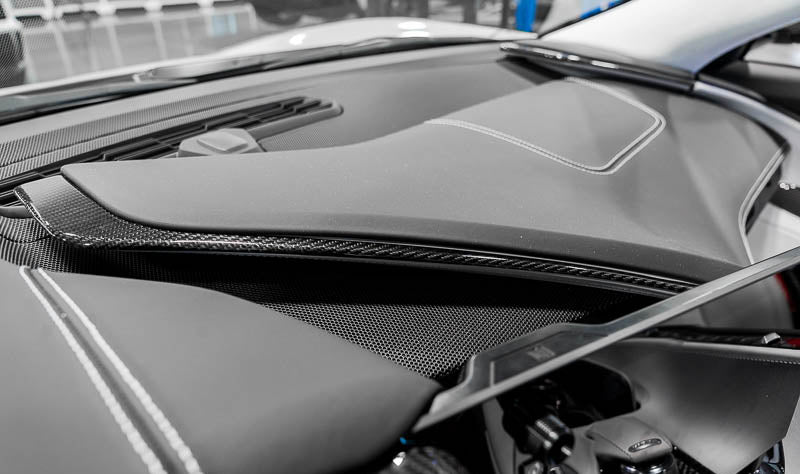 2020–2025 Chevrolet Corvette C8 Carbon Fiber 3PC Upper Dashboard Trim