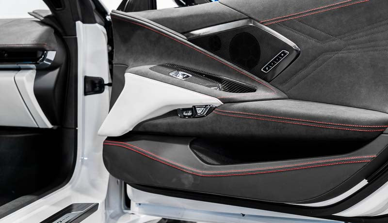 C8 Corvette Carbon Fiber Door Kick Panel Overlay