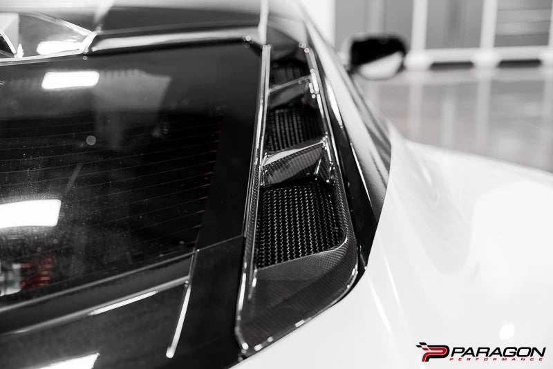 Corvette C8 Carbon Fiber Rear Hatch Vent Overlays